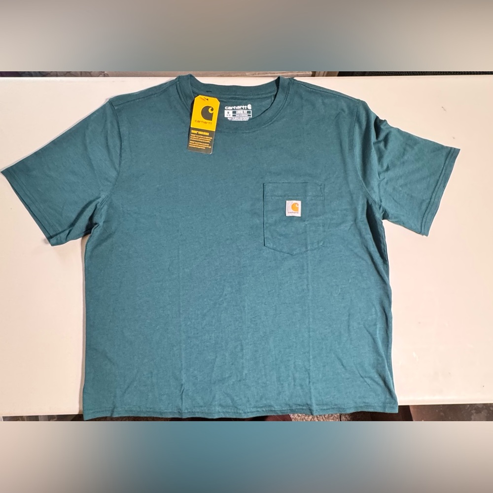 Carhartt Teal Short Sleeve Pocket Tee